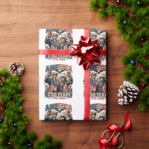 America 250 Years Patriotic Celebration Wrapping Paper