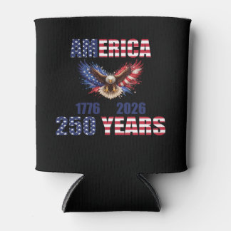 America 250 Years – Patriotic Eagle 1776–2026 USA Can Cooler