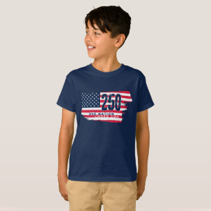  America 250 Years Retro Flag 250th Anniversary T-Shirt