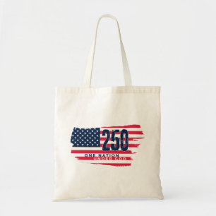  America 250 Years Retro Flag 250th Anniversary Tote Bag