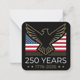 America 250 Years Semiquincentennial Eagle Card