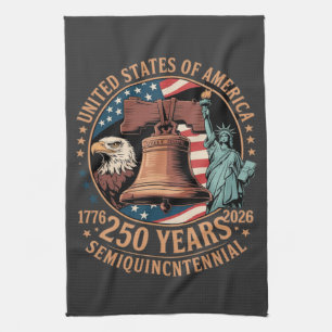 America 250 Years Tea Towel