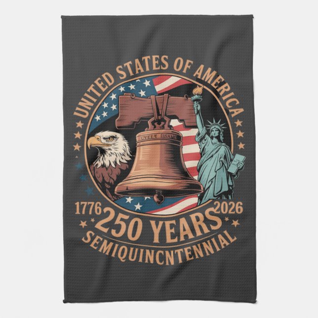 America 250 Years Tea Towel (Vertical)
