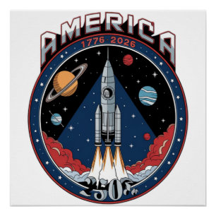 America 250th 1776 2026 poster