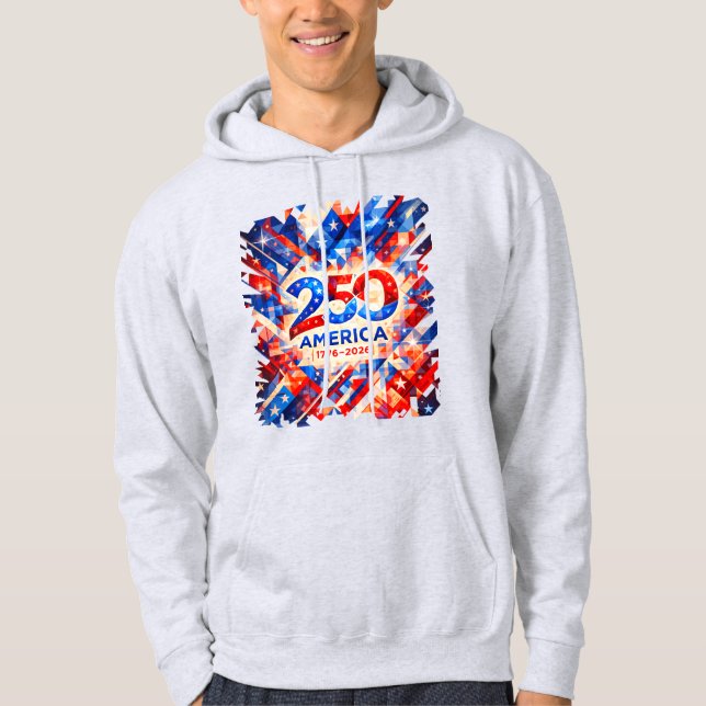 America 250th Anniversary 1776–2026 USA Patriotic  Hoodie (Front)