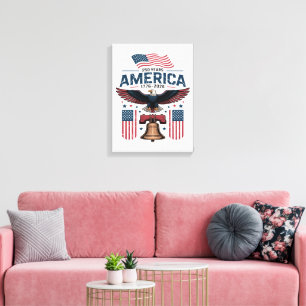 america 250th anniversary canvas print