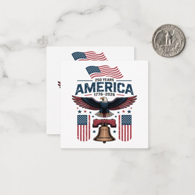 america 250th anniversary card (Front/Back In Situ)