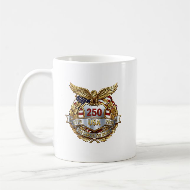 America 250th Anniversary Coffee Mug (Left)