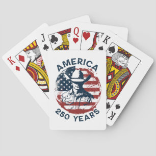 America 250th Anniversary Cowboy 1776-2026 Playing Cards