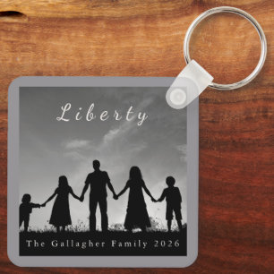 America 250th Anniversary Eagle Custom Keychain