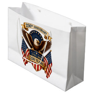 America 250th Anniversary Eagle Large Gift Bag