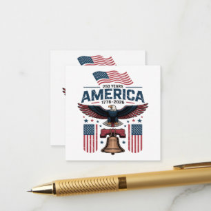 america 250th anniversary enclosure card