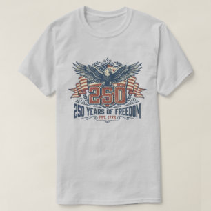 America 250th Anniversary Heritage Eagle 250 Years T-Shirt