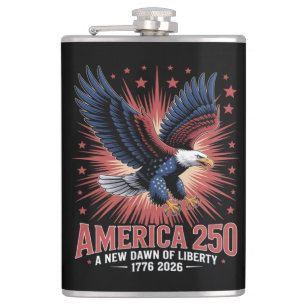 America 250th Anniversary Hip Flask