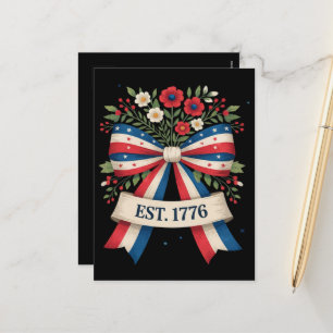 America 250th Anniversary Holiday Postcard