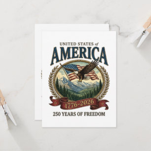 America 250th Anniversary Invitation