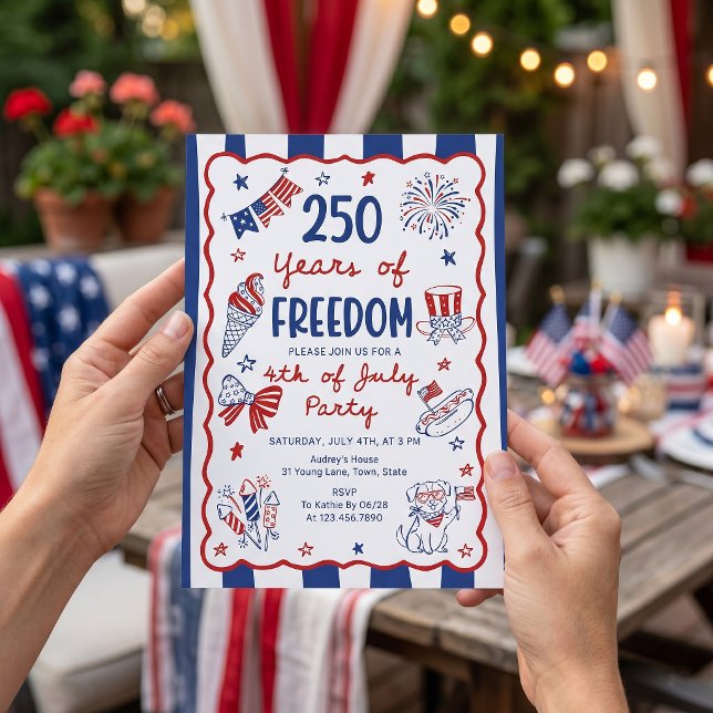 America 250th Anniversary Invitation Template (Creator Uploaded)