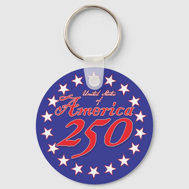 America 250th Anniversary Key Ring (Front)