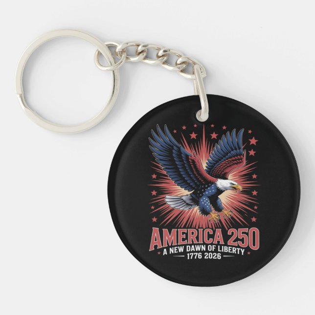 America 250th Anniversary  Key Ring (Front)