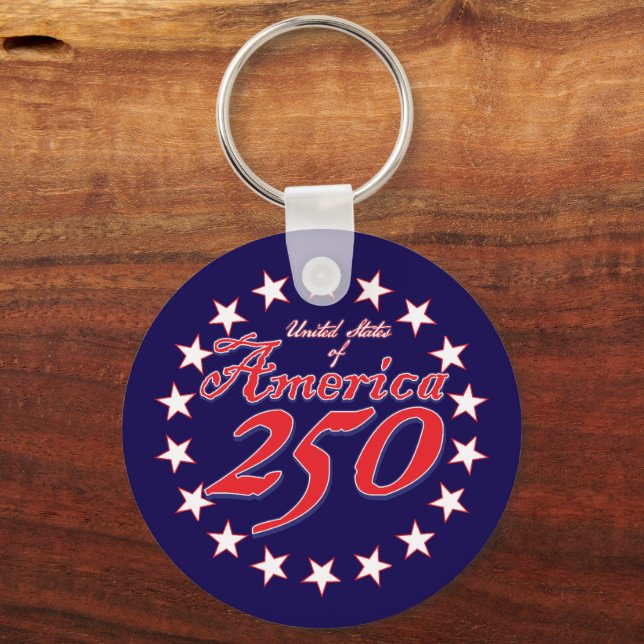 America 250th Anniversary Key Ring (Front)