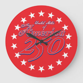 America 250th Anniversary Large Clock