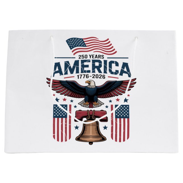 america 250th anniversary large gift bag (Front)