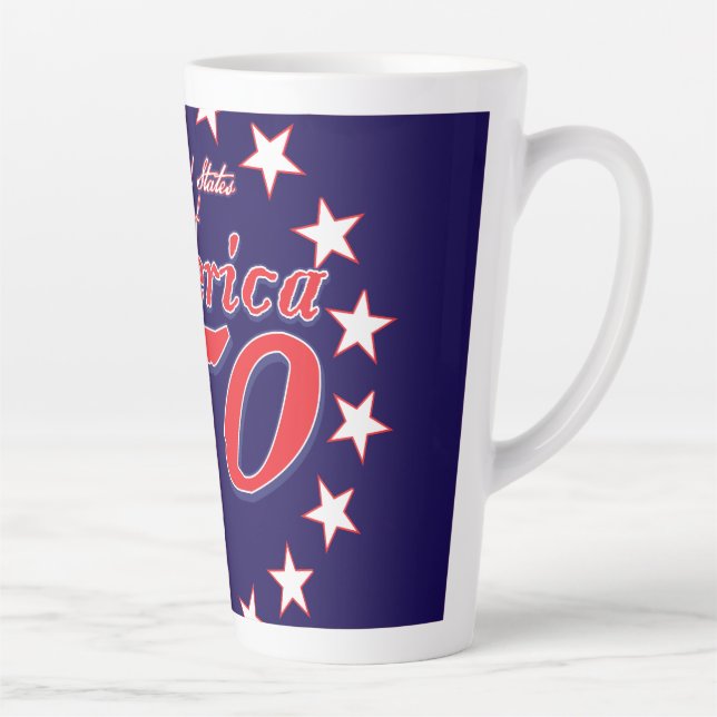 America 250th Anniversary Latte Mug (Right)