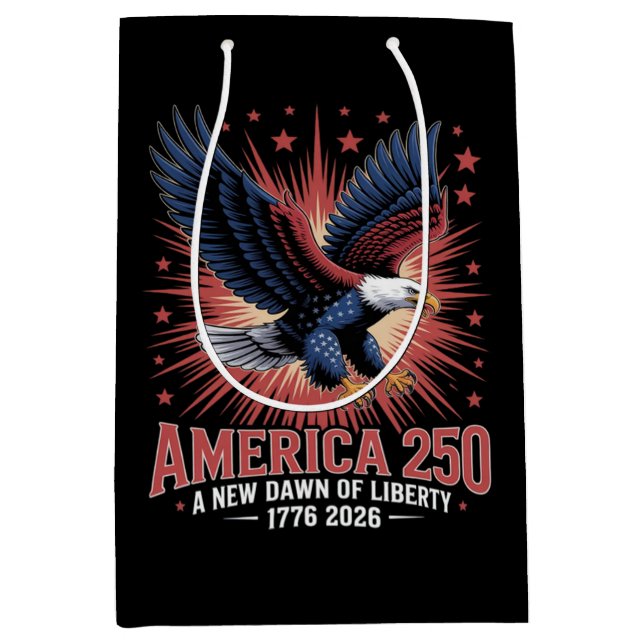 America 250th Anniversary Medium Gift Bag (Front)