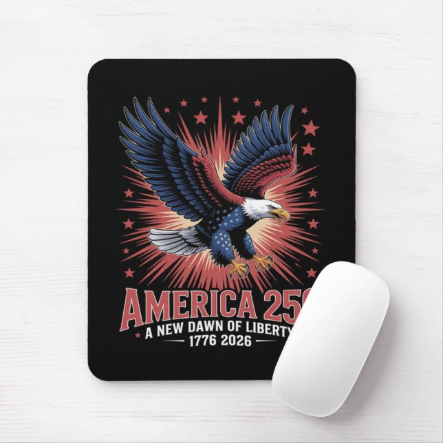 America 250th Anniversary Mouse Mat (With Mouse)