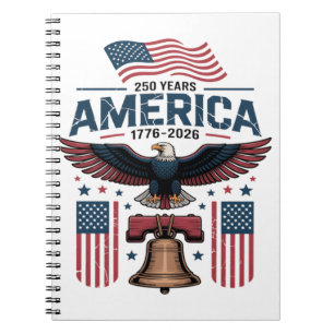 america 250th anniversary notebook