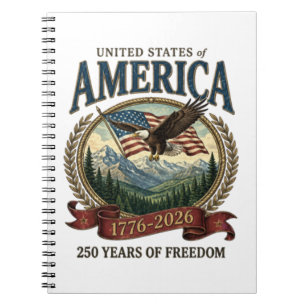 America 250th Anniversary Notebook
