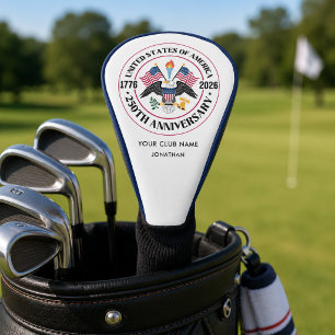 America 250th Anniversary Personalised  Golf Head Cover