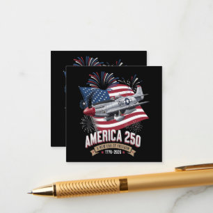 America 250th Anniversary Plane Enclosure Card