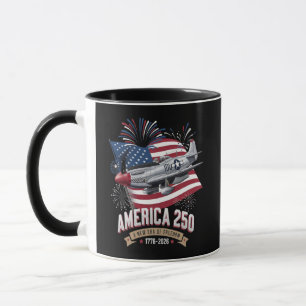 America 250th Anniversary Plane Mug