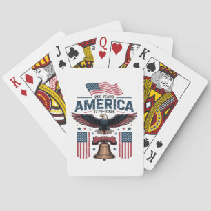 america 250th anniversary playing cards