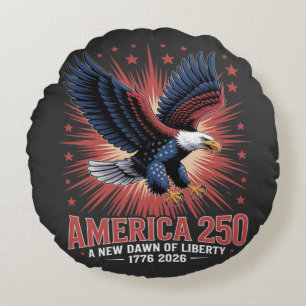 America 250th Anniversary Round Cushion