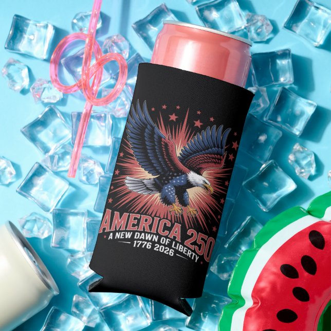 America 250th Anniversary Seltzer Can Cooler (In Situ Summer)