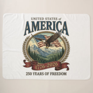 America 250th Anniversary Sherpa Blanket