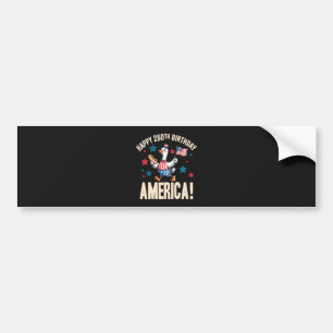 America 250Th Anniversary Silly Patriotic Goose Bumper Sticker