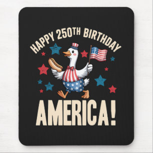 America 250Th Anniversary Silly Patriotic Goose Mouse Mat