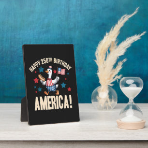 America 250Th Anniversary Silly Patriotic Goose Plaque