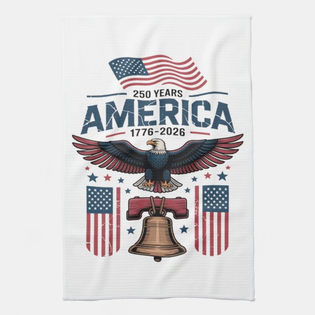 america 250th anniversary tea towel (Vertical)