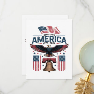 america 250th anniversary thank you card