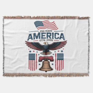 america 250th anniversary throw blanket