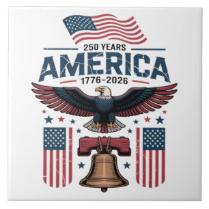 america 250th anniversary tile