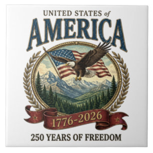 America 250th Anniversary Tile