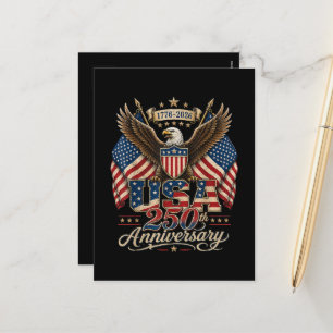 America 250th Anniversary USA 1776 2026 Holiday Postcard