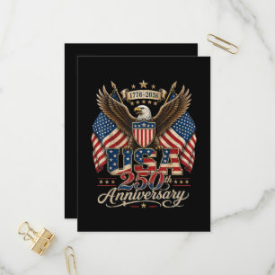America 250th Anniversary USA 1776 2026 Invitation Postcard