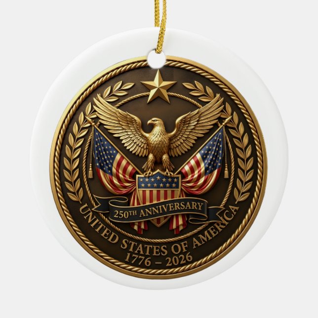 America 250th Anniversary USA 250th Ornament  (Front)