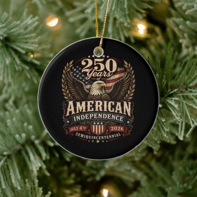 America 250th Anniversary usa Ceramic Tree Decoration (Tree)